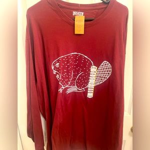 Duluth Trading Co. NWT Long Sleeve Shirt angry beaver